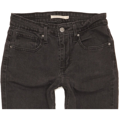 Levi's 721 Women Black Skinny Slim Stretch Jeans W27 L30