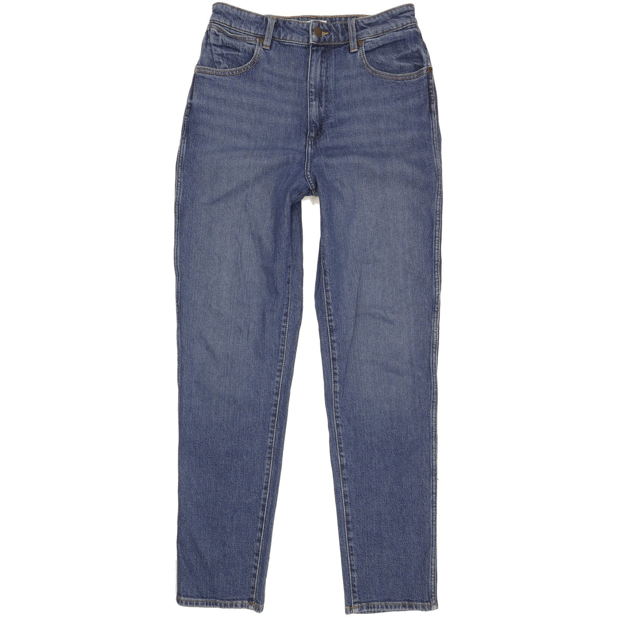 Wrangler Blue Straight Slim Mom Stretch Jeans High Waisted W29 L34