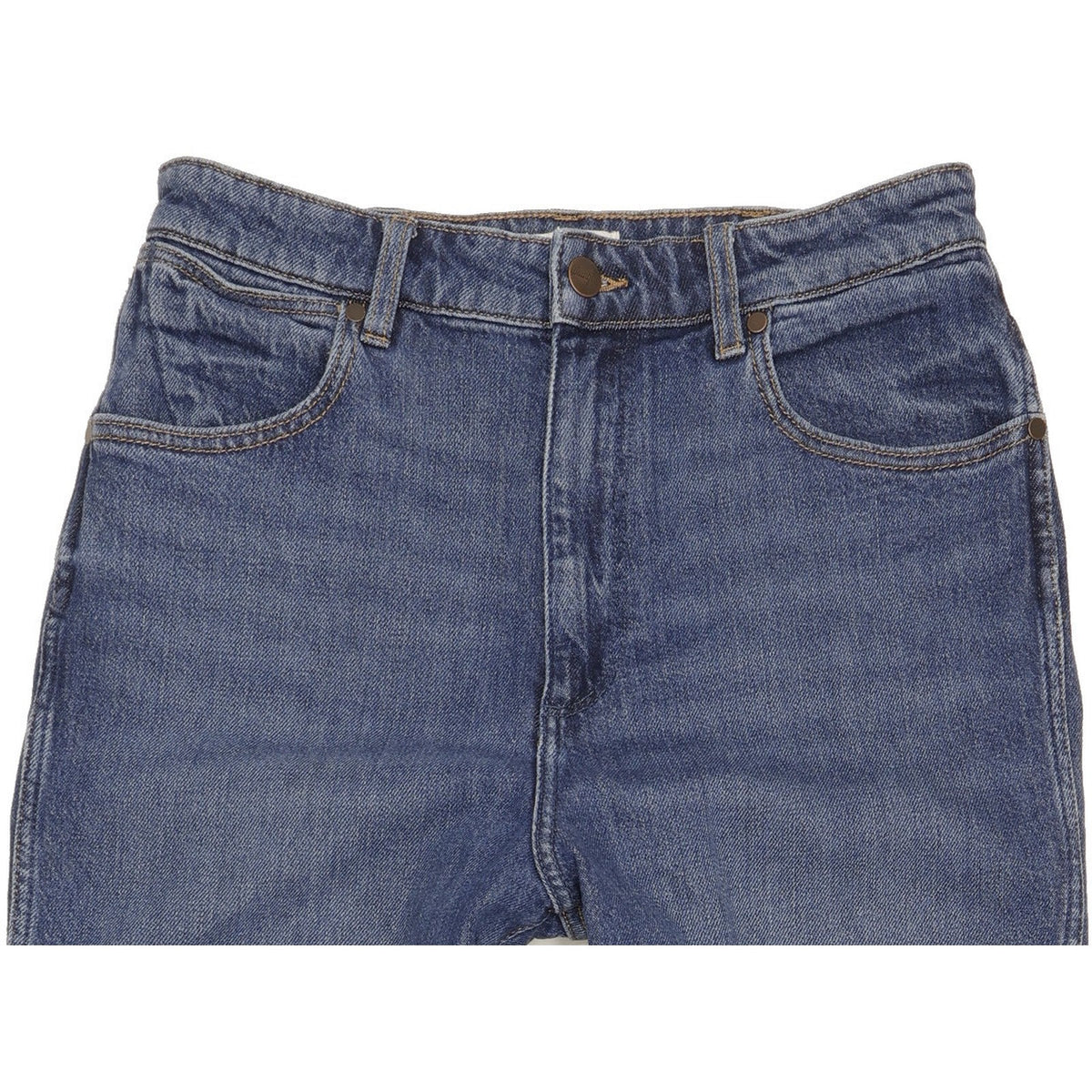 Wrangler Blue Straight Slim Mom Stretch Jeans High Waisted W29 L34