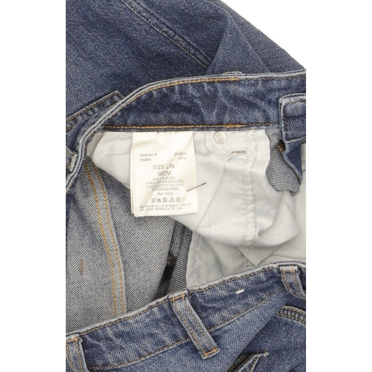 Wrangler Blue Straight Slim Mom Stretch Jeans High Waisted W29 L34