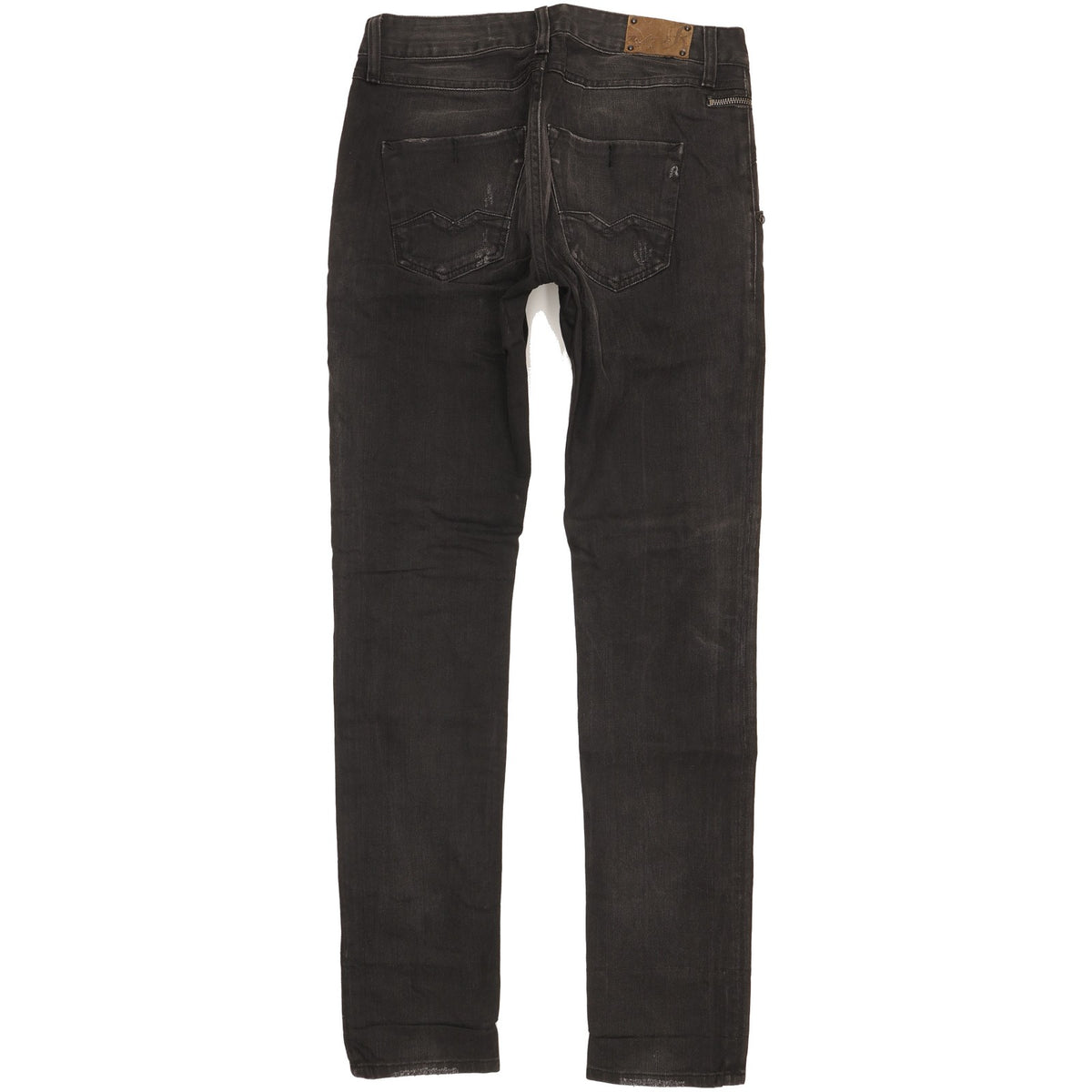 Replay Men Black Straight Slim Stretch Jeans W27 L32