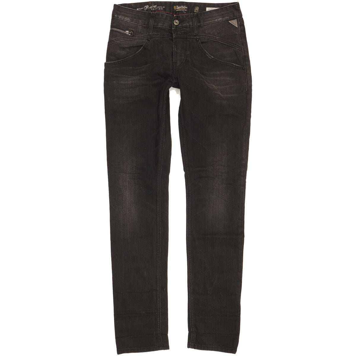 Replay Men Black Straight Slim Stretch Jeans W27 L32