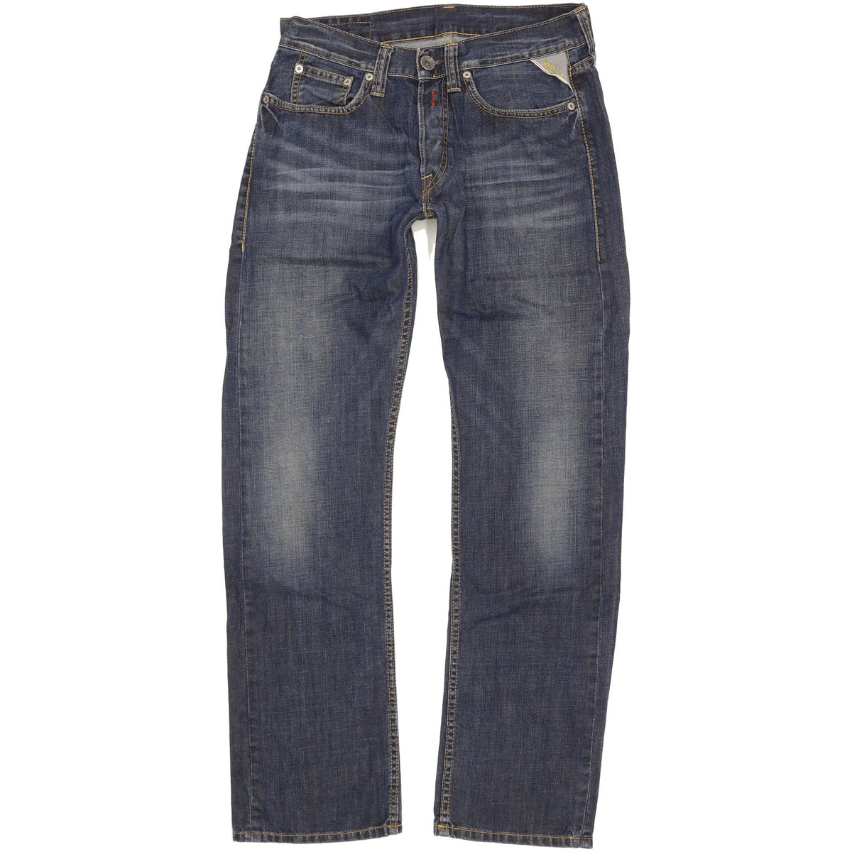 Replay Men Blue Straight Regular Jeans W31 L32