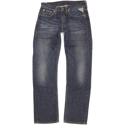 Replay Men Blue Straight Regular Jeans W31 L32