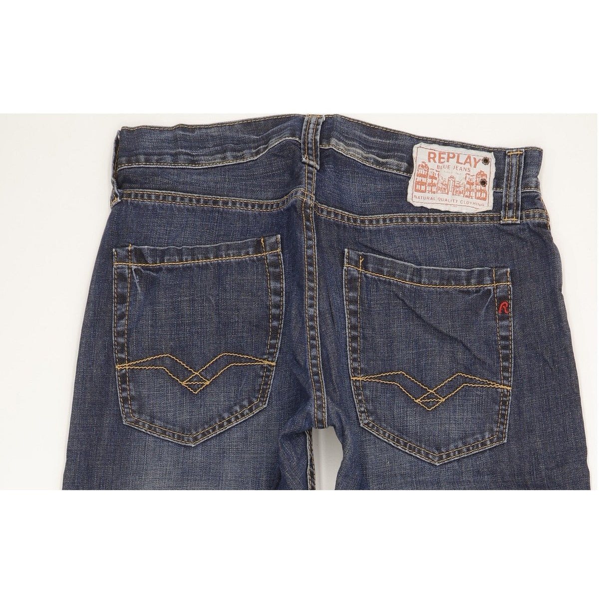 Replay Men Blue Straight Regular Jeans W31 L32