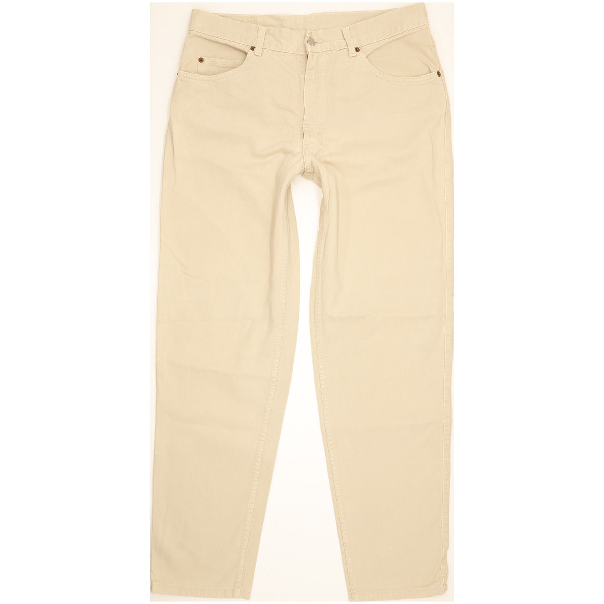 Mustang Men Beige Straight Regular Jeans W35 L33