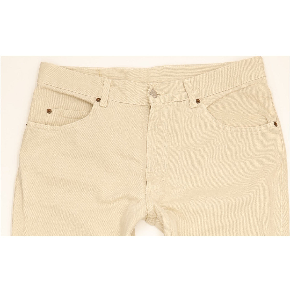 Mustang Men Beige Straight Regular Jeans W35 L33