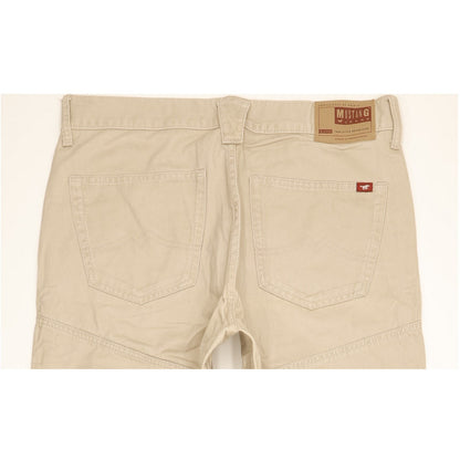 Mustang Men Beige Straight Regular Jeans W34 L32