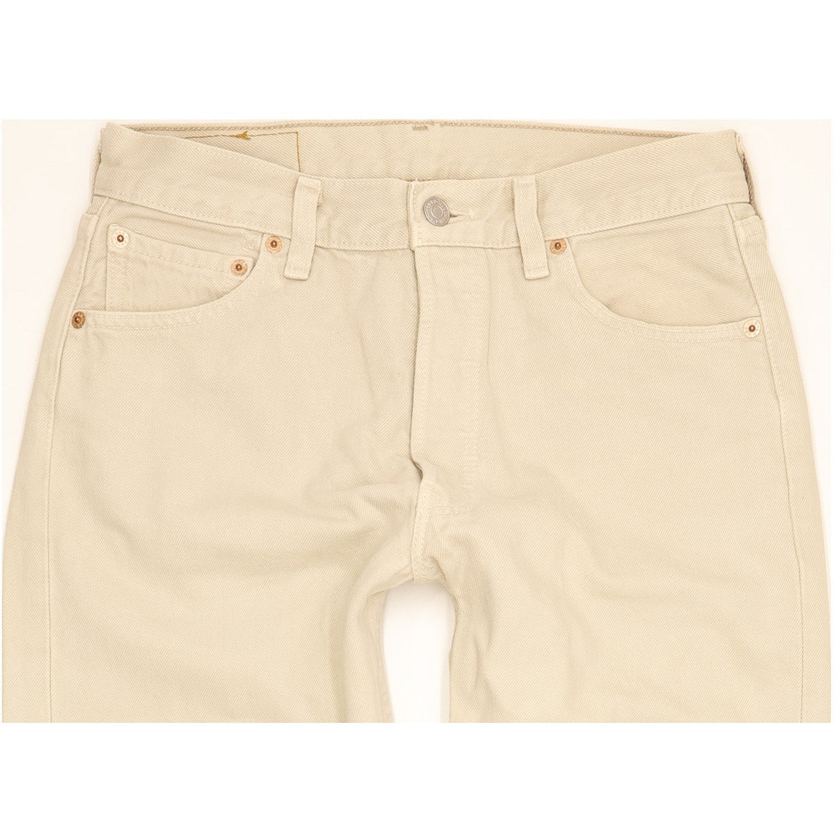 Levi's 501 Made in USA Men Beige Straight Regular Jeans W30 L30