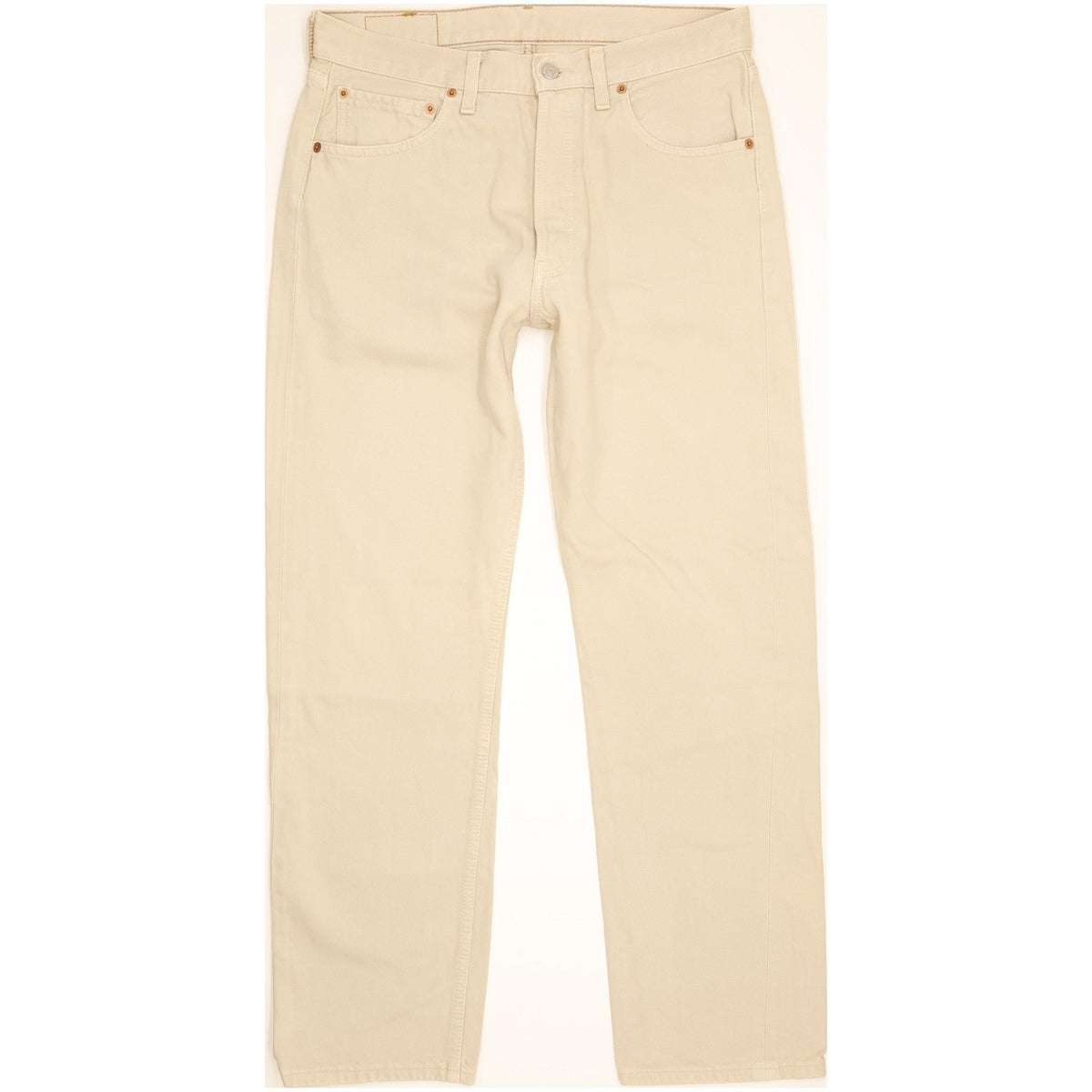 Levi's 501 Men Beige Straight Regular Jeans W33 L30