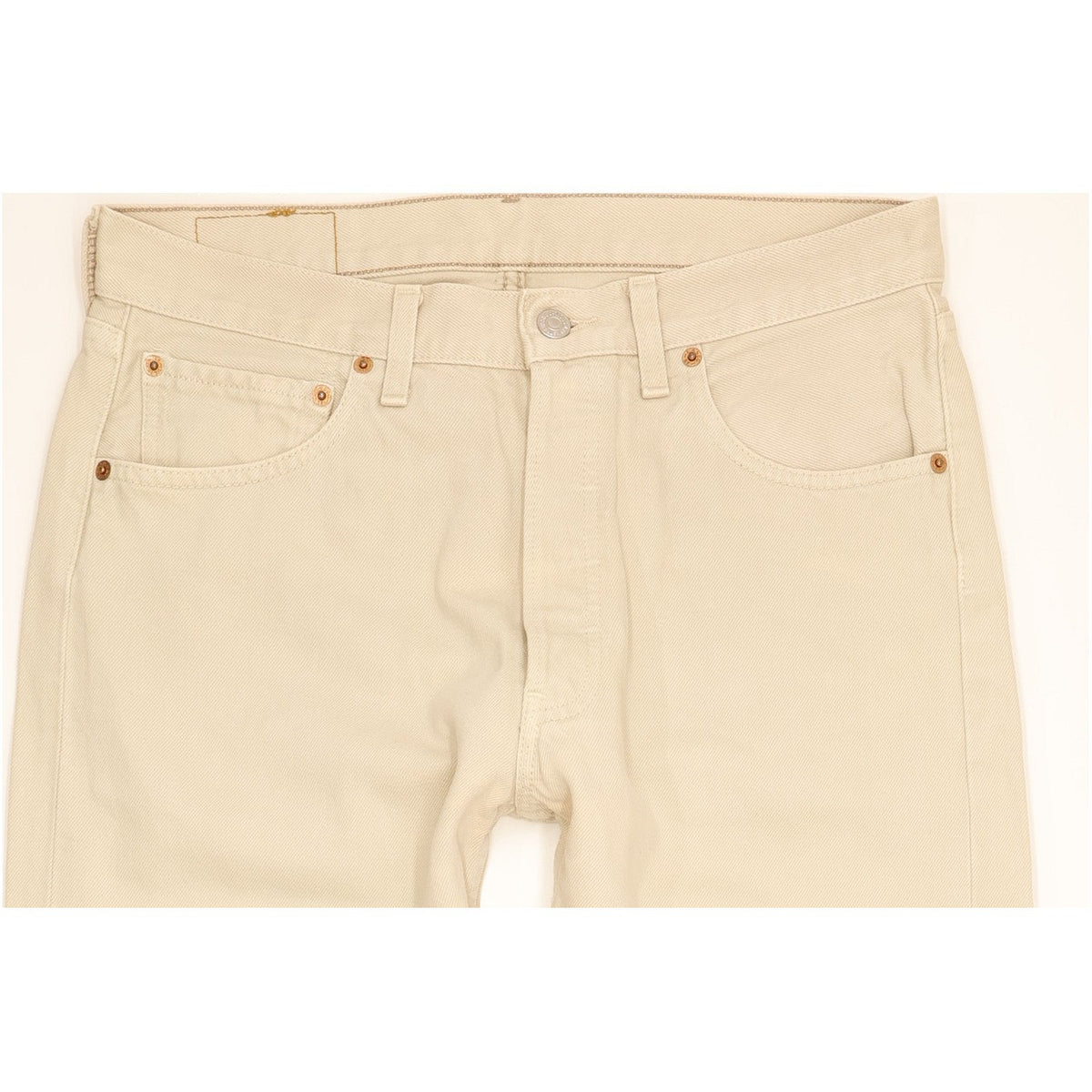 Levi's 501 Men Beige Straight Regular Jeans W33 L30