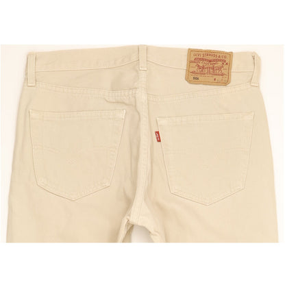 Levi's 501 Men Beige Straight Regular Jeans W33 L30