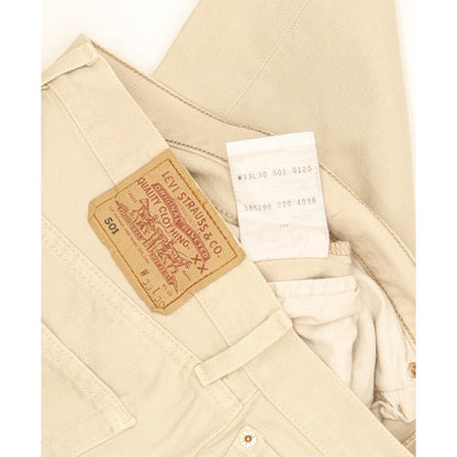 Levi's 501 Men Beige Straight Regular Jeans W33 L30