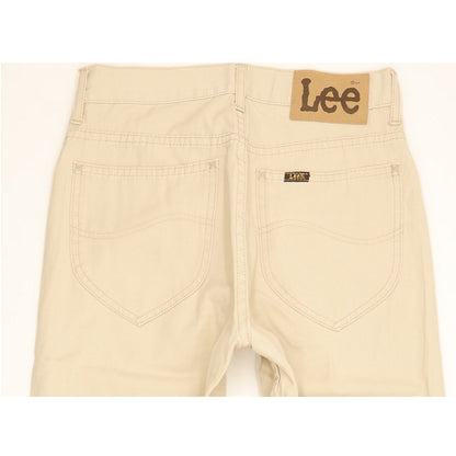 Lee California Men Beige Straight Slim Jeans W27 L29