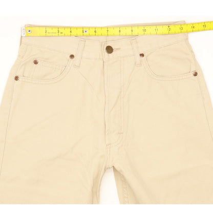 Lee California Men Beige Straight Slim Jeans W27 L29