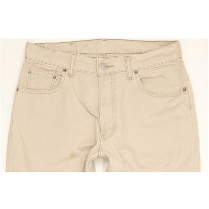 Levi's 517 Men Beige Straight Regular Jeans W33 L29