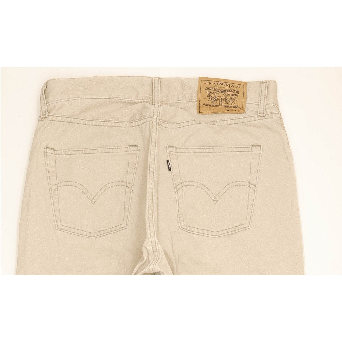 Levi's 517 Men Beige Straight Regular Jeans W33 L29