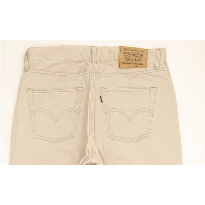Levi's 517 Men Beige Straight Regular Jeans W33 L29