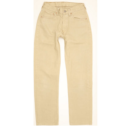 Levi's 501 Made in USA Women Beige Straight Regular Jeans W27 L28