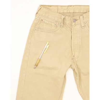 Levi's 501 Made in USA Women Beige Straight Regular Jeans W27 L28