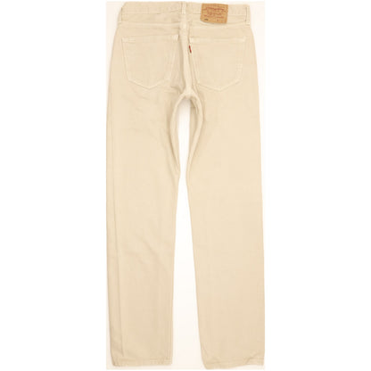 Levi's 501 Men Beige Straight Regular Jeans W32 L33