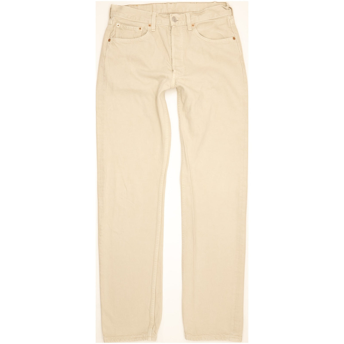 Levi's 501 Men Beige Straight Regular Jeans W32 L33