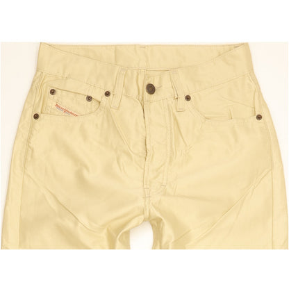Diesel Keetar Men Beige Straight Regular Stretch Trousers W28 L31