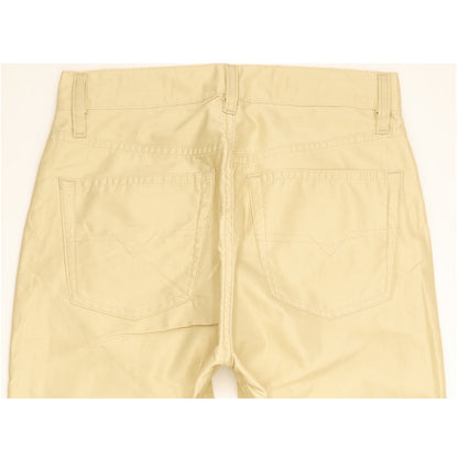 Diesel Keetar Men Beige Straight Regular Stretch Trousers W28 L31