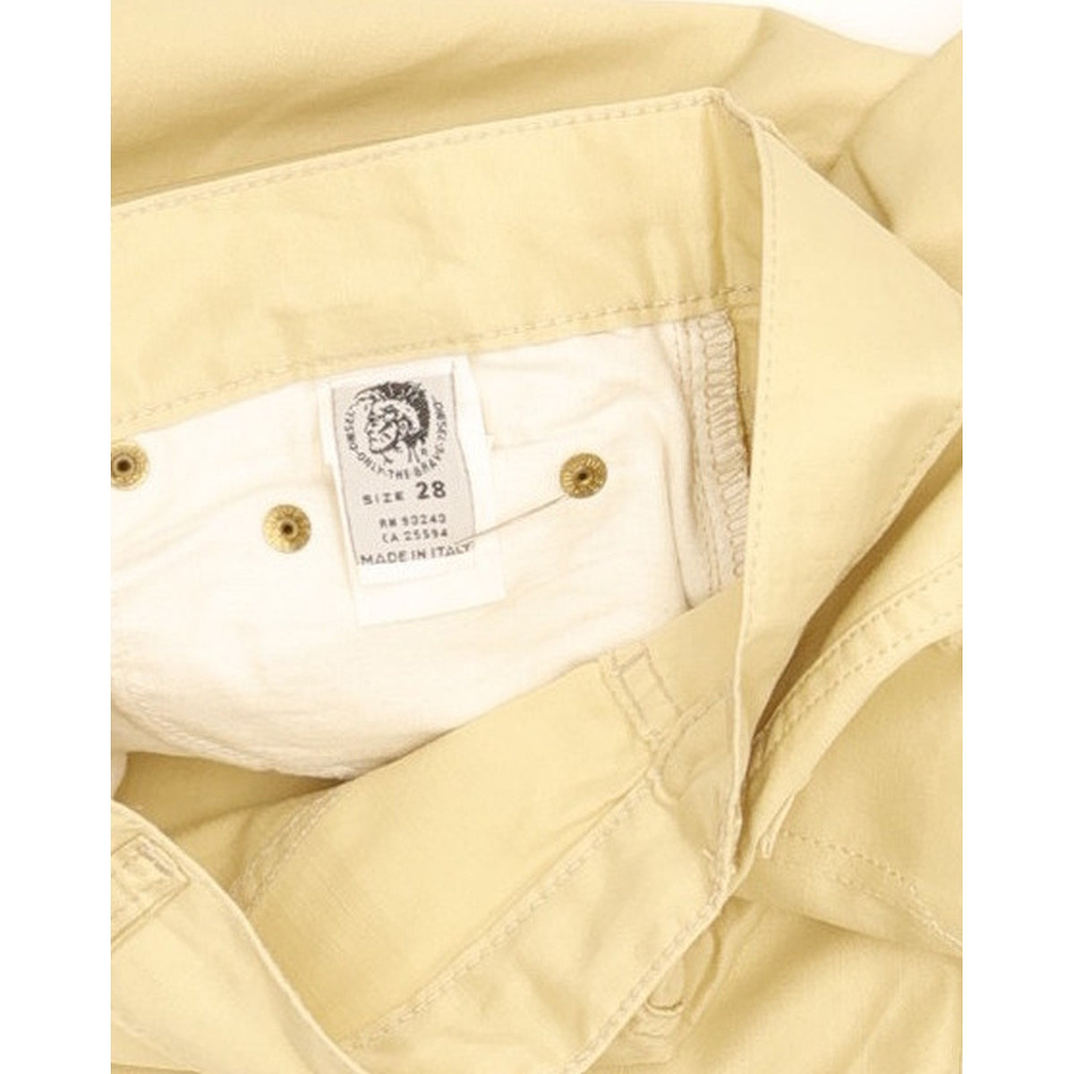Diesel Keetar Men Beige Straight Regular Stretch Trousers W28 L31