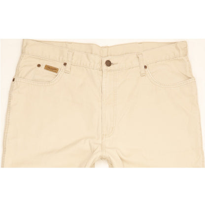 Wrangler Ohio Men Beige Straight Regular Jeans W34 L31