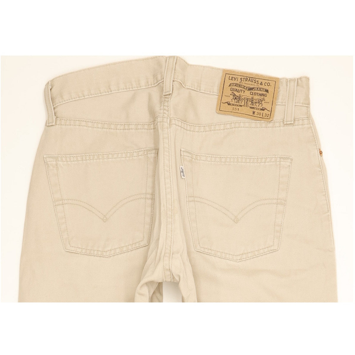 Levi's 551 Men Beige Straight Regular Jeans W30 L32