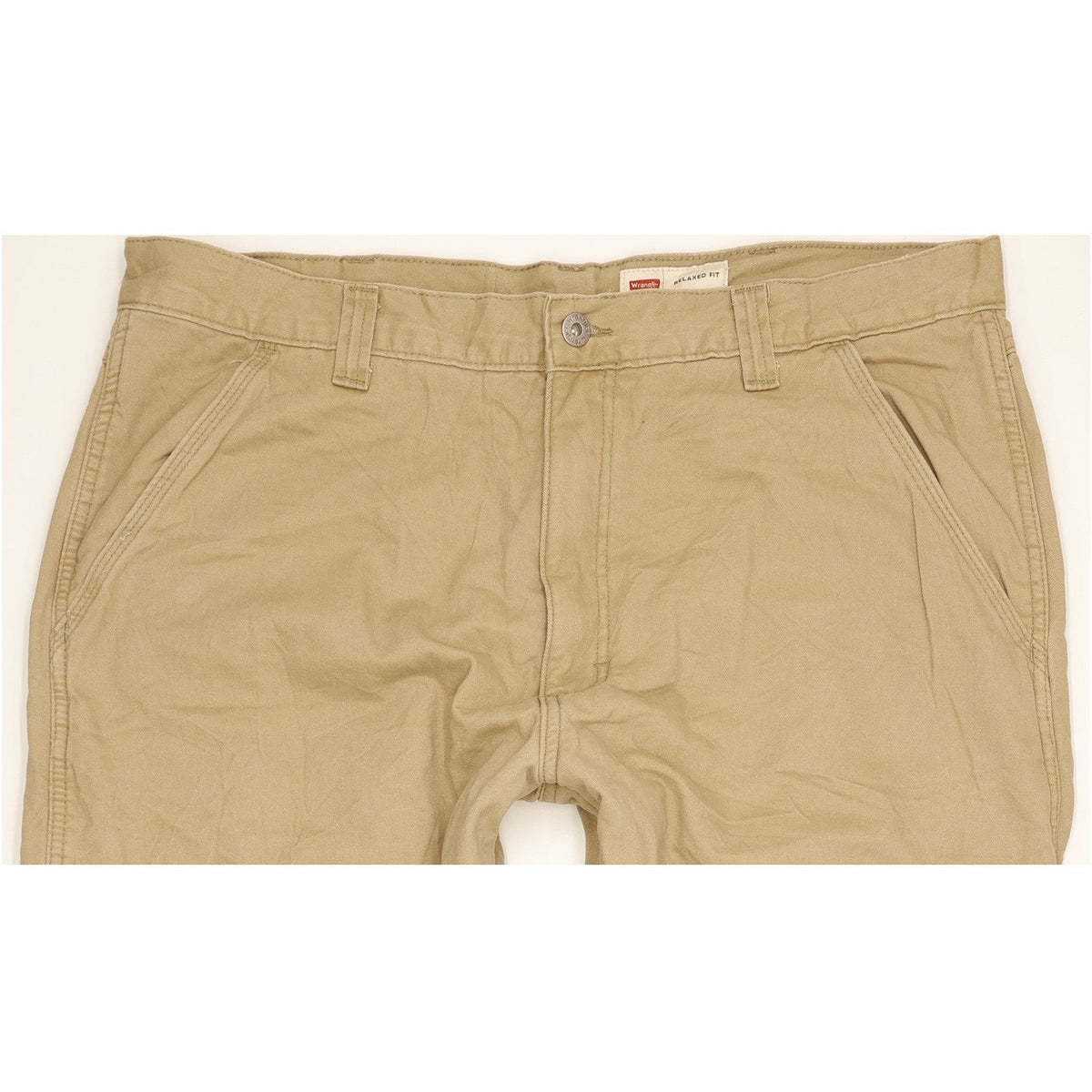 Wrangler Men Beige Straight Relaxed Jeans W36 L31