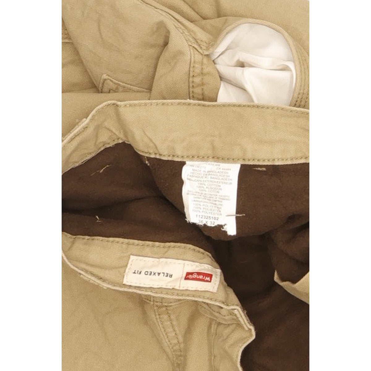 Wrangler Men Beige Straight Relaxed Jeans W36 L31