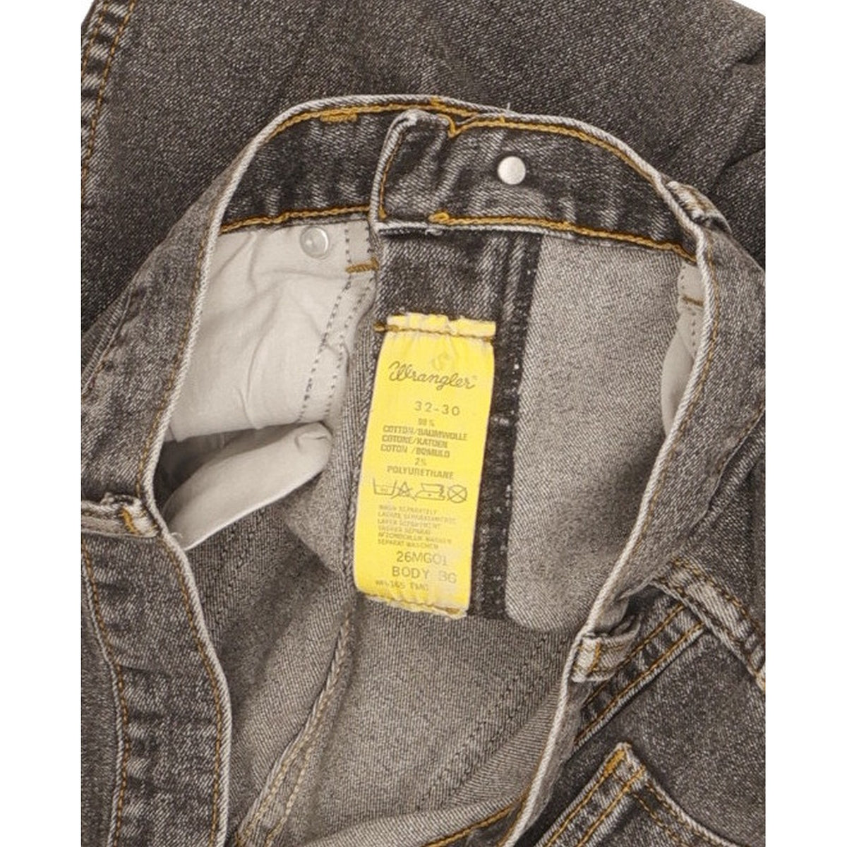 Wrangler Men Grey Skinny Slim Stretch Jeans W30 L30