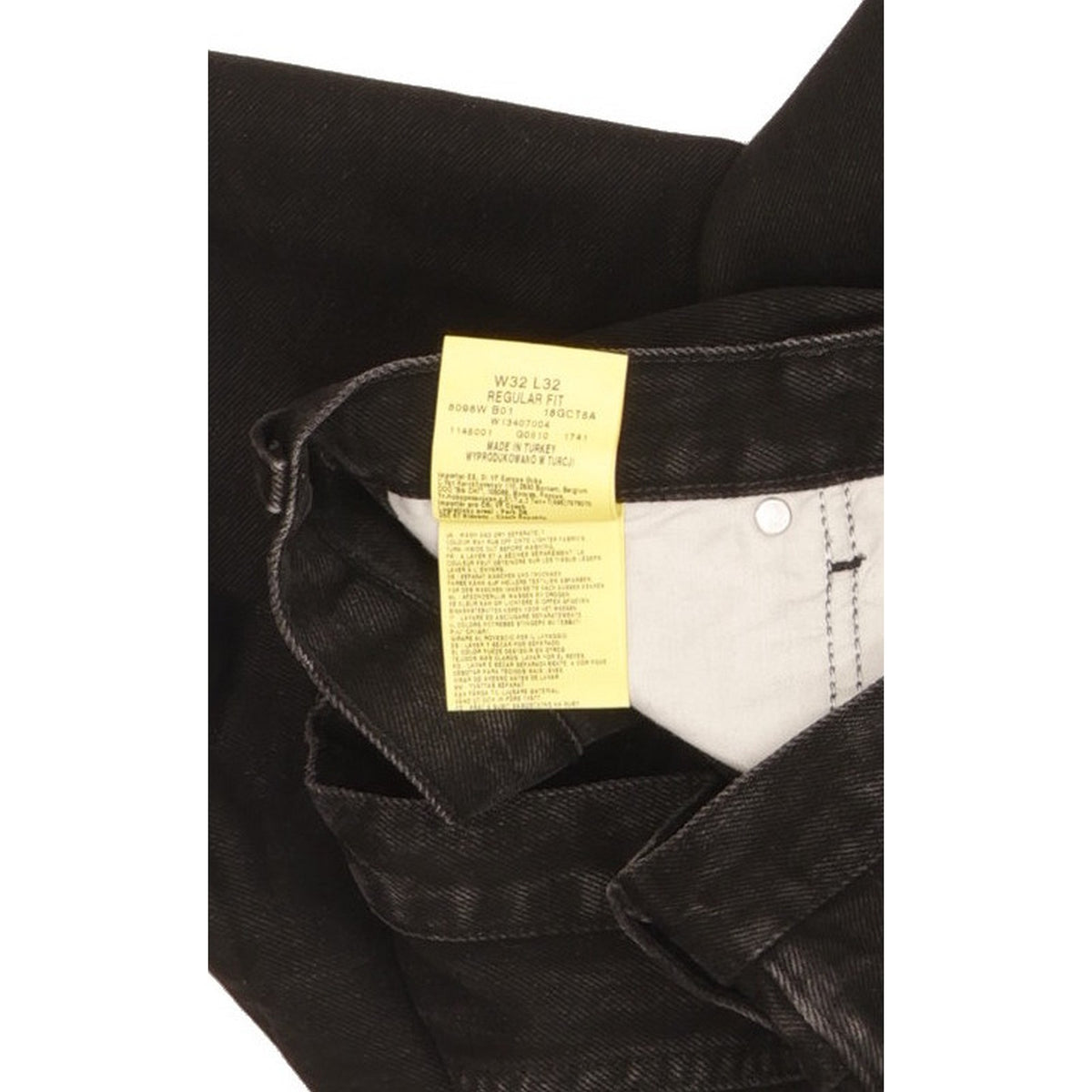 Wrangler Men Black Straight Regular Jeans W32 L31