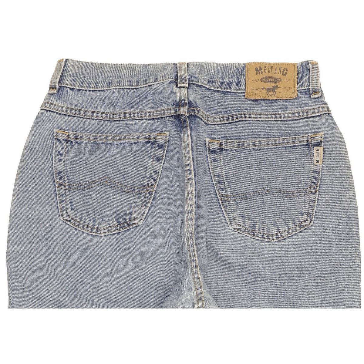 Mustang Blue Tapered Relaxed Mom Jeans High Waisted W30 L29