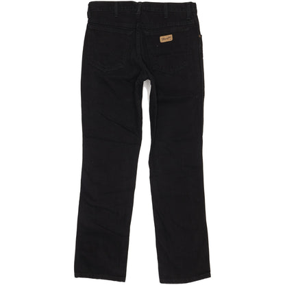 Wrangler Texas Men Black Straight Regular Jeans W33 L32