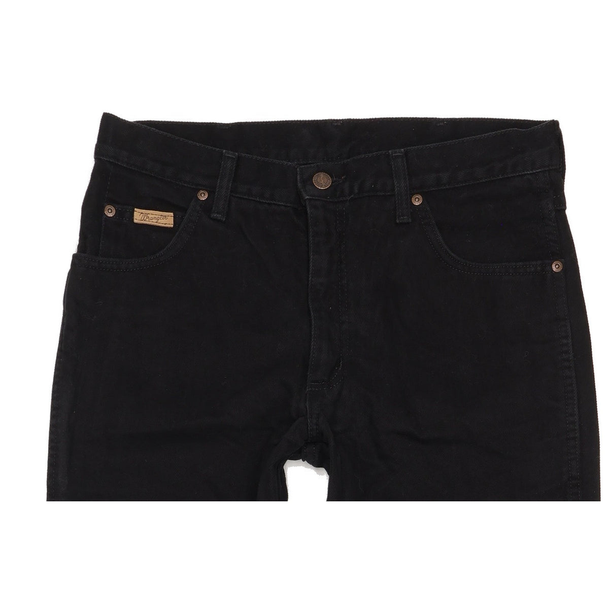 Wrangler Texas Men Black Straight Regular Jeans W33 L32