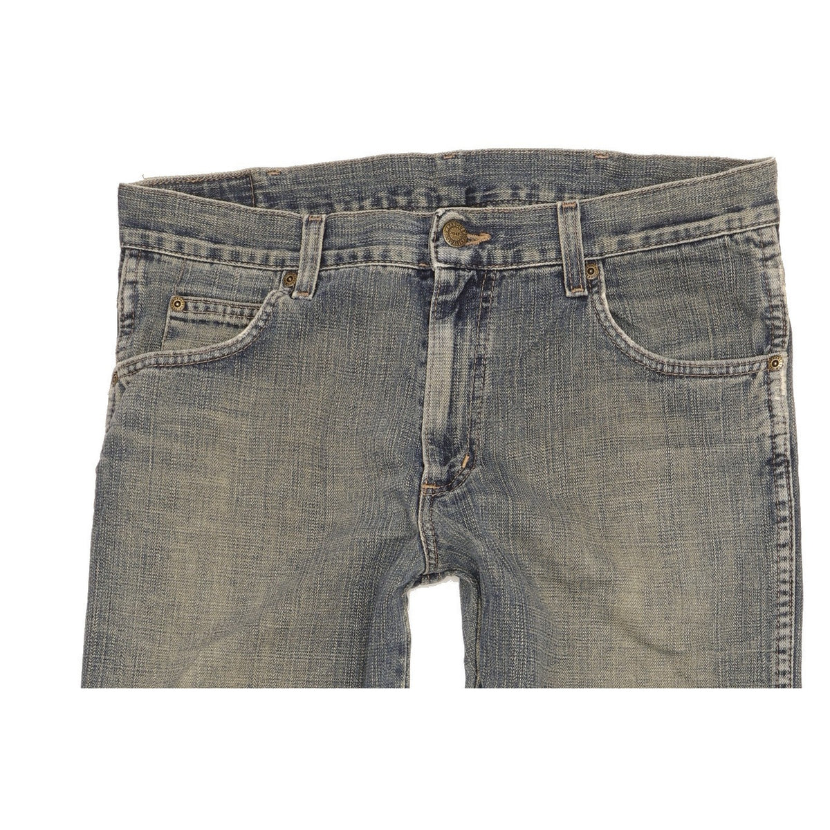 Wrangler Durable Quality Men Blue Straight Regular Jeans W32 L32