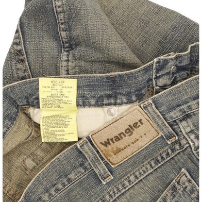 Wrangler Durable Quality Men Blue Straight Regular Jeans W32 L32