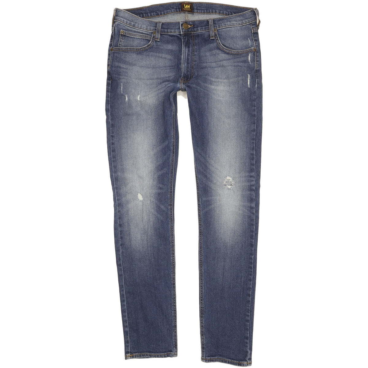 Lee Luke Men Blue Skinny Slim Stretch Jeans W34 L34