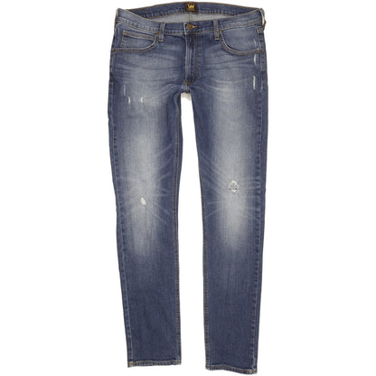 Lee Luke Men Blue Skinny Slim Stretch Jeans W34 L34