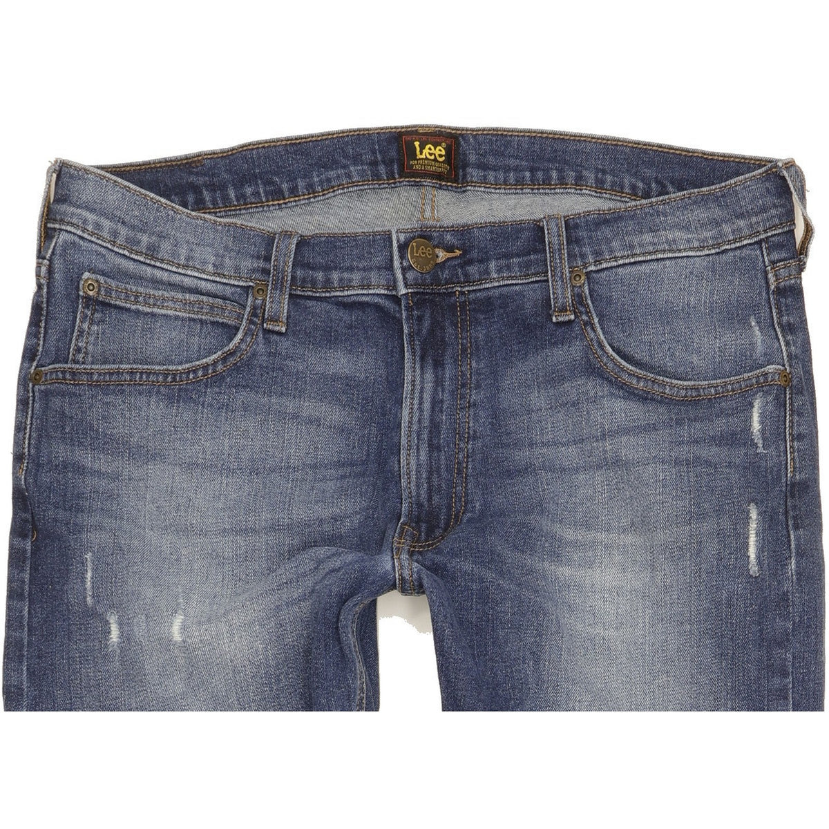 Lee Luke Men Blue Skinny Slim Stretch Jeans W34 L34