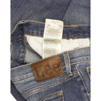 Lee Luke Men Blue Skinny Slim Stretch Jeans W34 L34