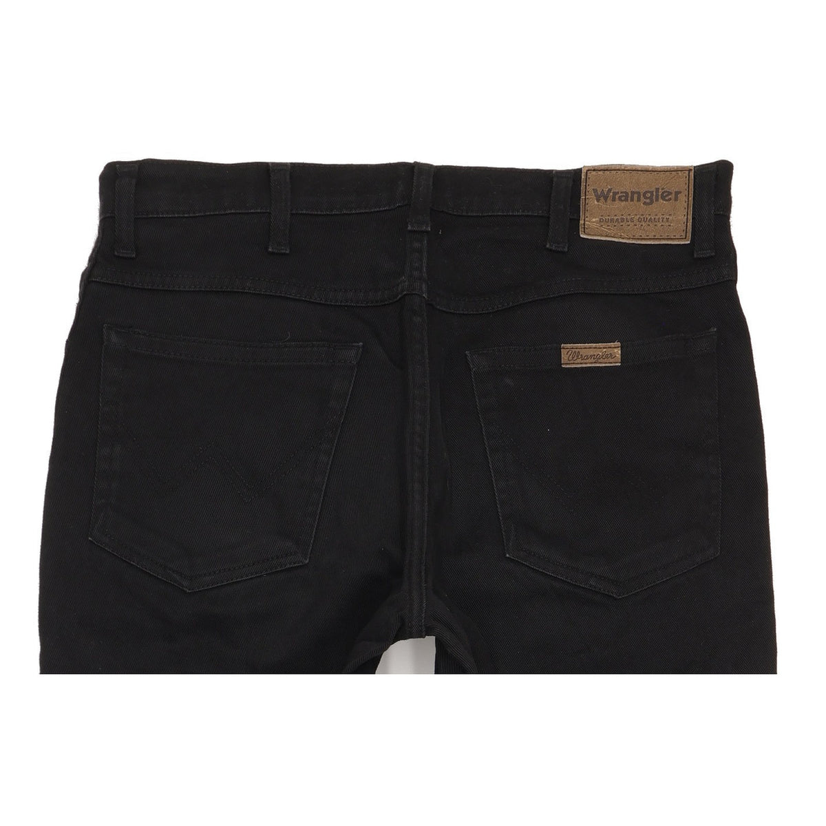 Wrangler Durable Quality Men Black Straight Regular Stretch Jeans W34 L32