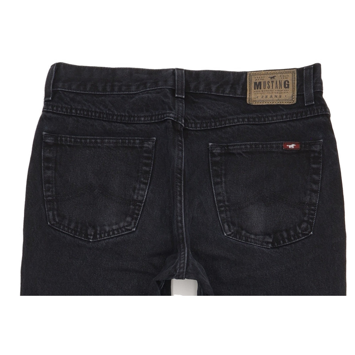 Mustang Big Sur Men Black Straight Regular Jeans W33 L33