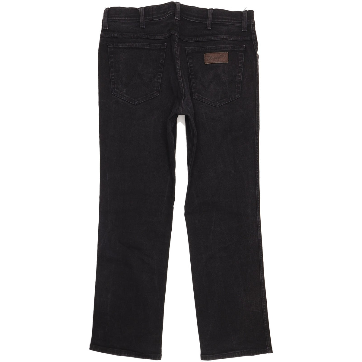 Wrangler Texas Men Black Straight Regular Stretch Jeans W36 L30