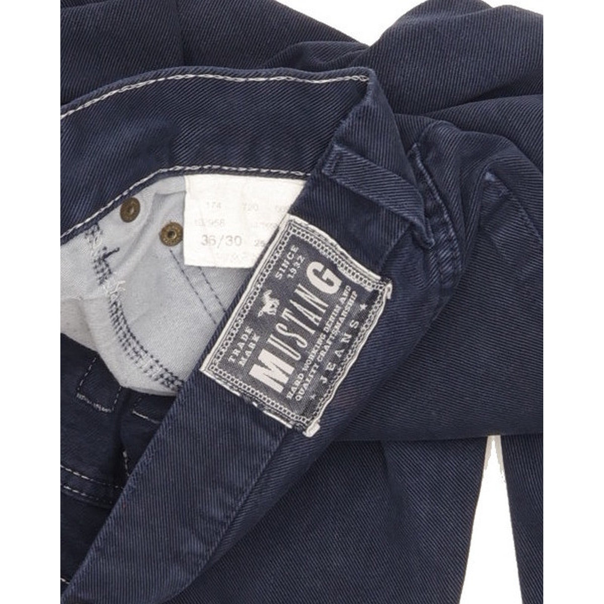 Mustang Men Blue Straight Regular Jeans W36 L30
