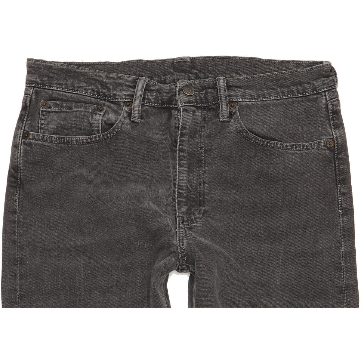 Levi's 522 Men Grey Tapered Slim Stretch Jeans W32 L30