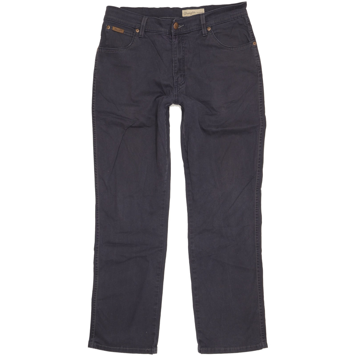 Wrangler Texas Men Navy Straight Regular Stretch Jeans W33 L30